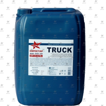 ЕВРОСТАР TRUCK SAE 10W-40 (20л) API CI-4/SL масло моторное п/с -39 С