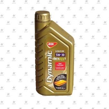 MOL DYNAMIC GOLD DX 5W-30 (1л) API SP ILSAC GF-6  dexos1масло моторное синтетическое -45С