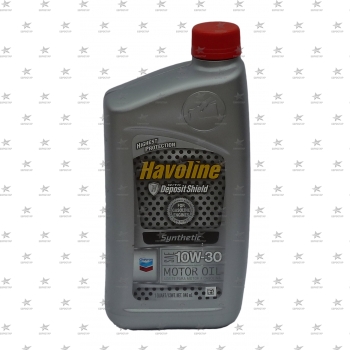CHEVRON HAVOLINE SYNTHETIC MOTOR OIL 10W-30 (0.946л) SN/CF масло моторное синтетическое -42C