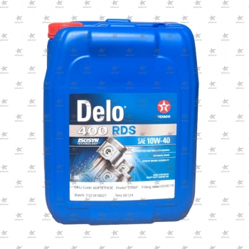 TEXACO DELO 400 RDS 10W-40 (20л.) Low SAPS, MAN M3477, MB 228.51, DAF HP-2 масло моторное синтетическое  -42C
