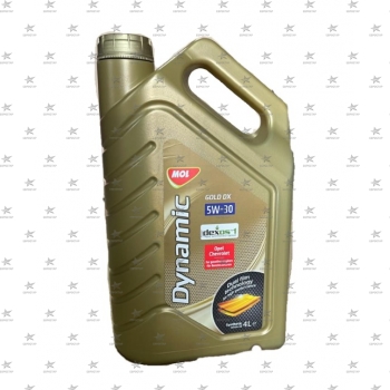 MOL DYNAMIC GOLD DX 5W-30 (4л) API SP ILSAC GF-6  dexos1 масло моторное синтетическое -45С