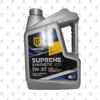 LUBRIGARD SUPREME SYNTHETIC PRO  5W-30 (4л) масло моторное 
