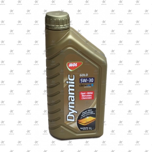 MOL DYNAMIC GOLD 5W-30 (1л) С3-12  VW 505.01 MB 229.51  масло моторное синтетическое -41С