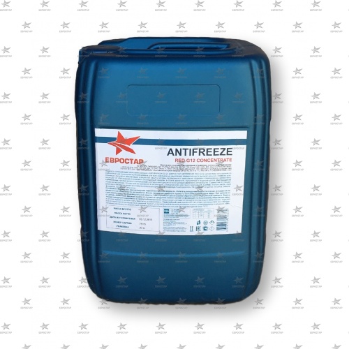 ЕВРОСТАР ANTIFREEZE RED G12 CONCENTRATE (20л) антифриз концентрат красный 