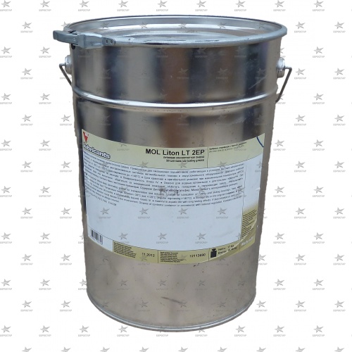 MOL LITON LT 2 EP (17кг) DIN 51502,  смазка литиевая -15С до 125С