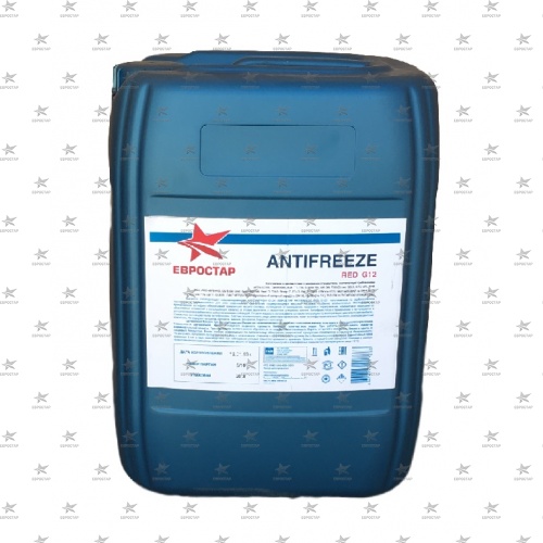 ЕВРОСТАР ANTIFREEZE RED G12 (20л) антифриз готовый красный -40 С