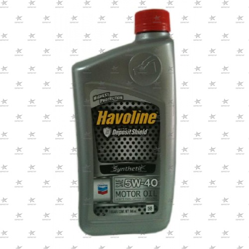 CHEVRON HAVOLINE SYNTHETIC MOTOR OIL 5W-40 (0.946л) SN/CF масло моторное синтетическое -42C