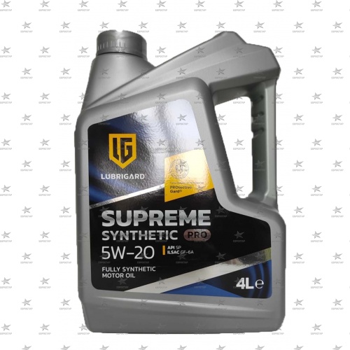 LUBRIGARD SUPREME SYNTHETIC PRO 5W-20 (4л) масло моторное 