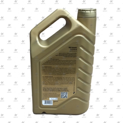 MOL DYNAMIC GOLD 5W-30 (4л) С3-12  VW 505.01 MB 229.51 