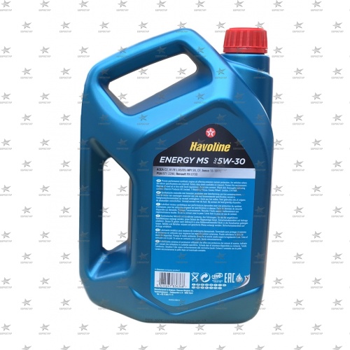 TEXACO HAVOLINE ENERGY MS 5W-30 (4л.) A1/B1, C2-04 low SAPS масло моторное синтетическое -36С