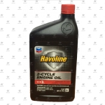 CHEVRON HAVOLINE 2-CYCLE MOTOR OIL (0,946л) TC-W3 масло моторное двухтактное для мототехники 1:50